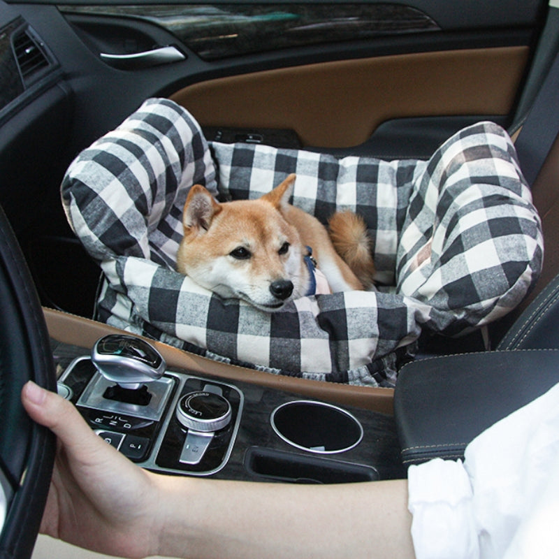 Portable Leisure Outing Pet Bolster Large Dog Car Seat Bed - FUNNYFUZZY
