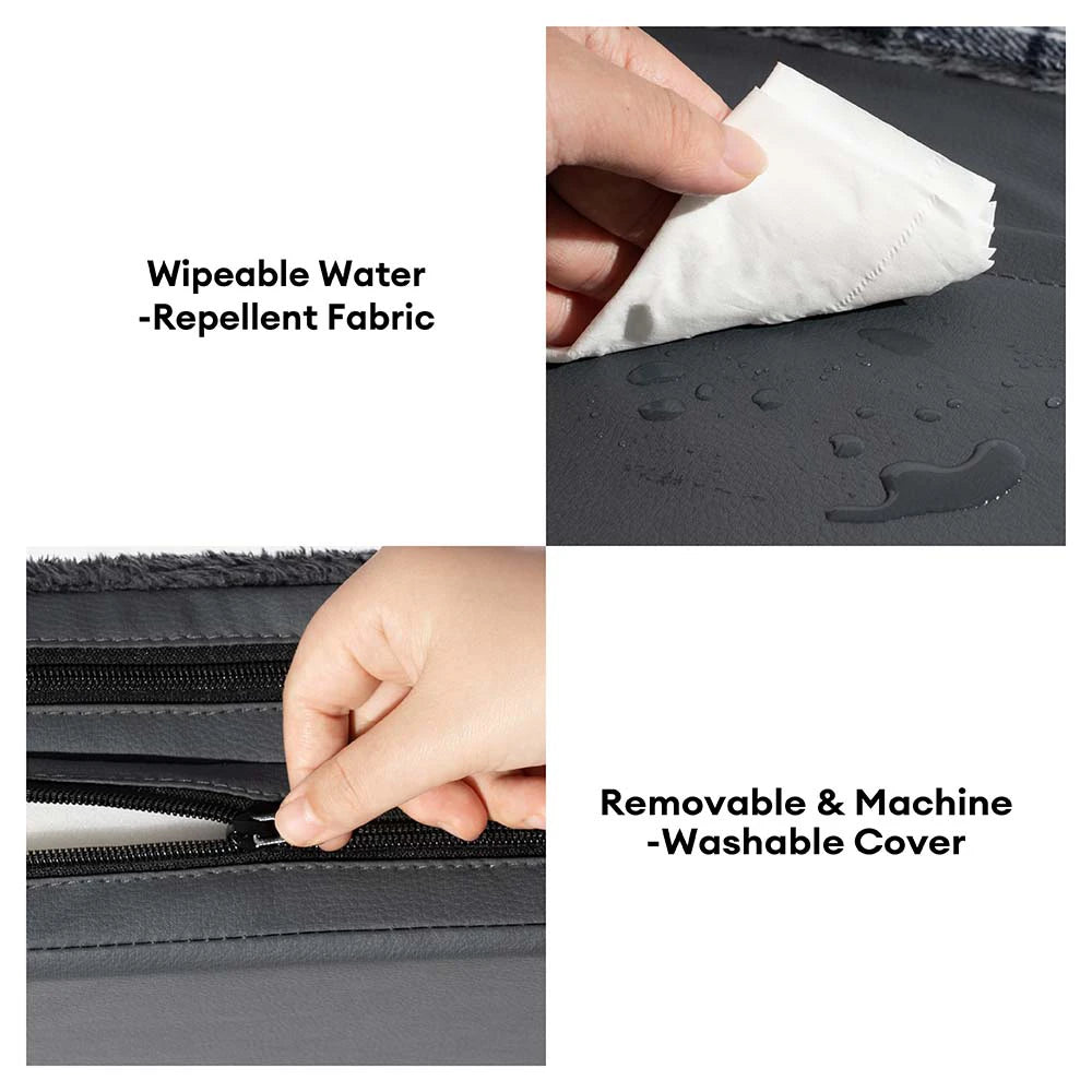 Travel Safety All-Season Bolster Dog Car Seat Bed - BaseCamp