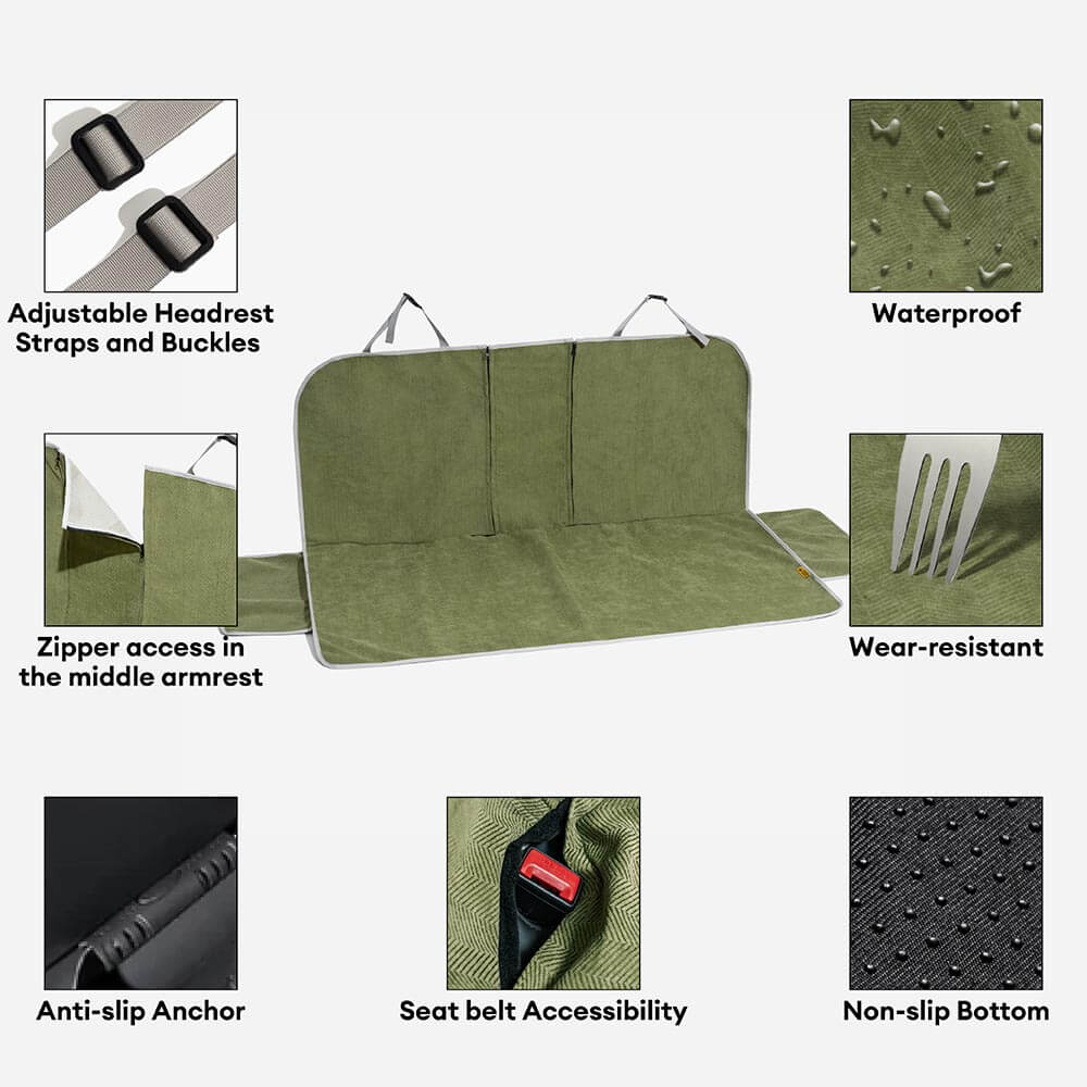 Máscara de asiento de automóvil protector suave impermeable - estar fresco