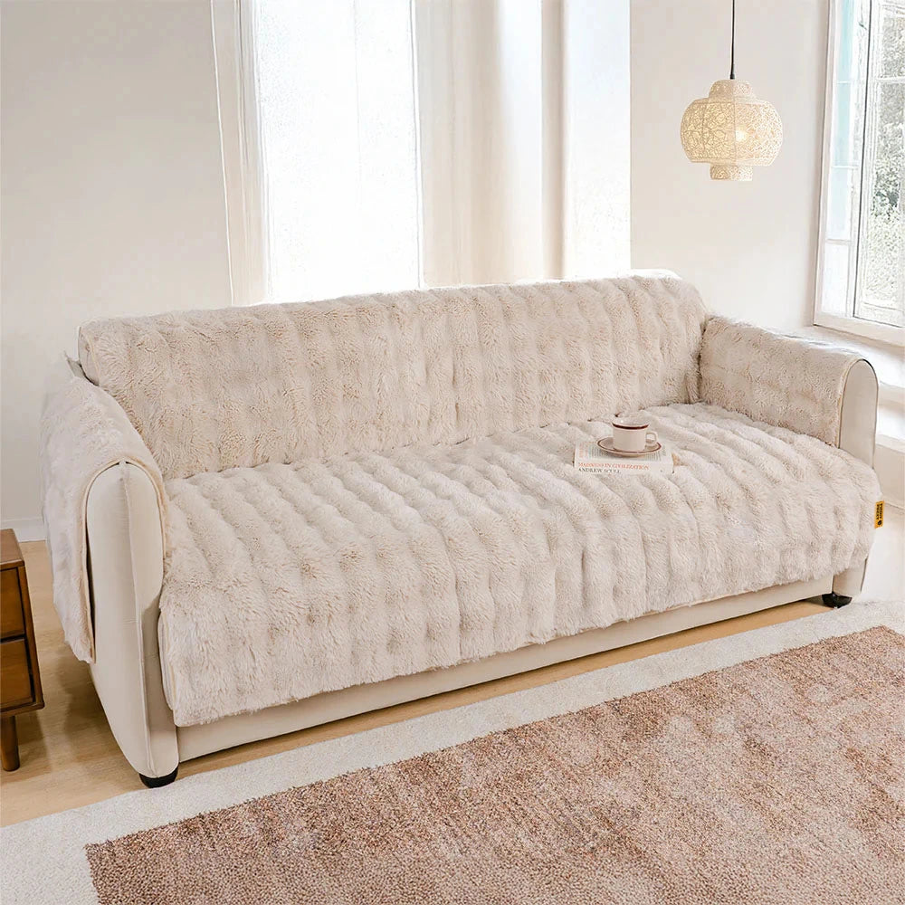 Fluffy suave muebles suaves de la cubierta del sofá de los muebles