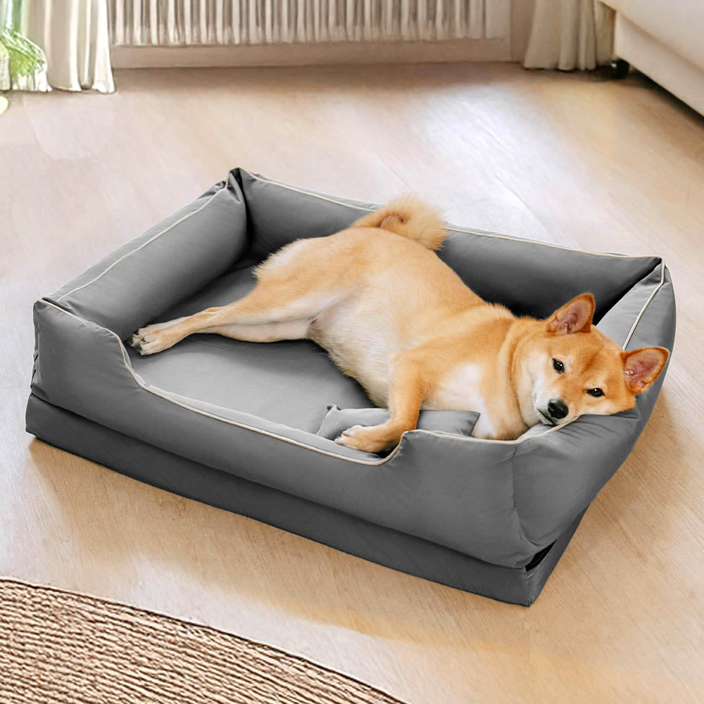 Nordic Style Waterproof Anti-Scratch Washable Dog Sofa Bed with Pillow