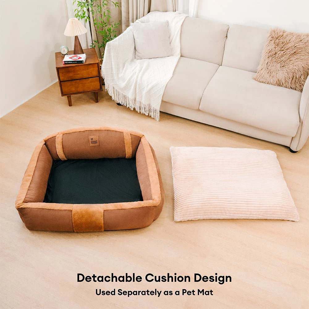 Vintage großes gemütliches beruhigendes Sofa-Hundebett