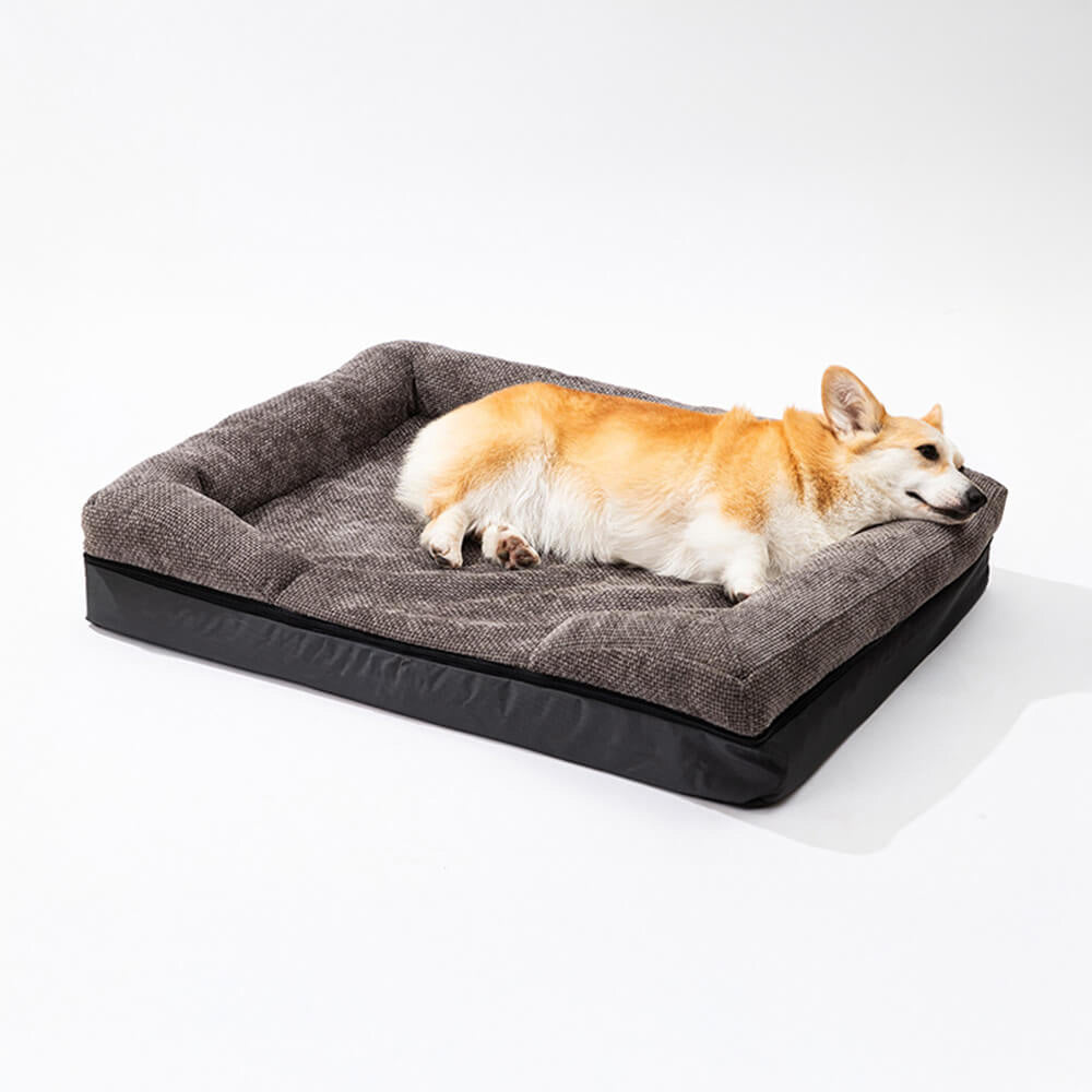 Camino acogedor y acogedor duradero ortopédico lavable y cama para perros y gatos