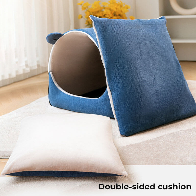 2 in 1 graziose orecchie da orso rimovibile per cani