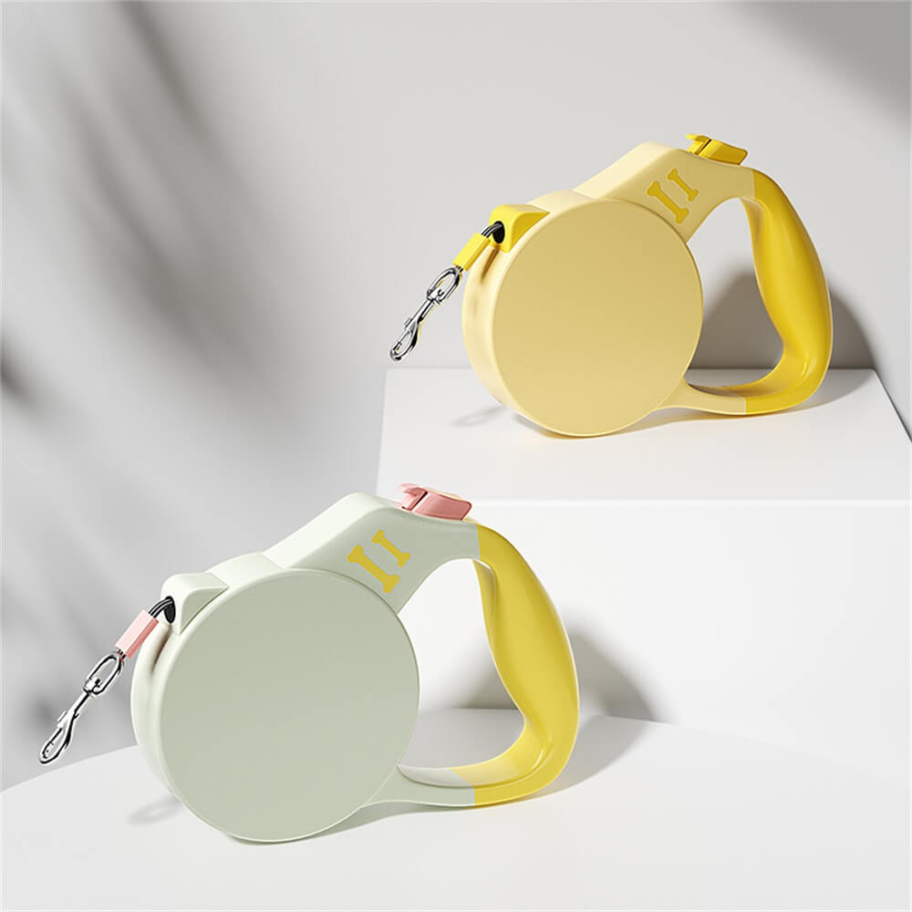 Correa de mascota retráctil automática de mano para perros pequeños y medianos