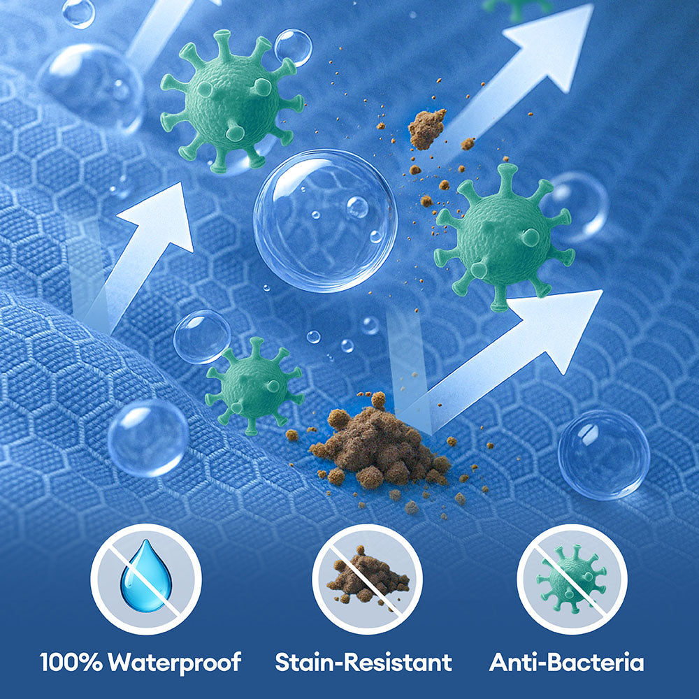 Lit pour grand chien imperméable à support surround entièrement orthopédique