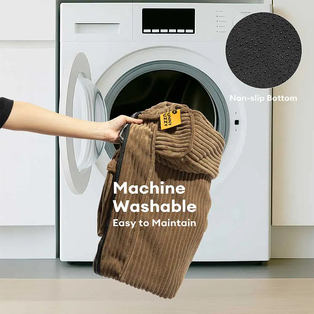 Corduroy Anti-Scratch Removable Orthopedic Dog Bed with Pillow - ComfySofa