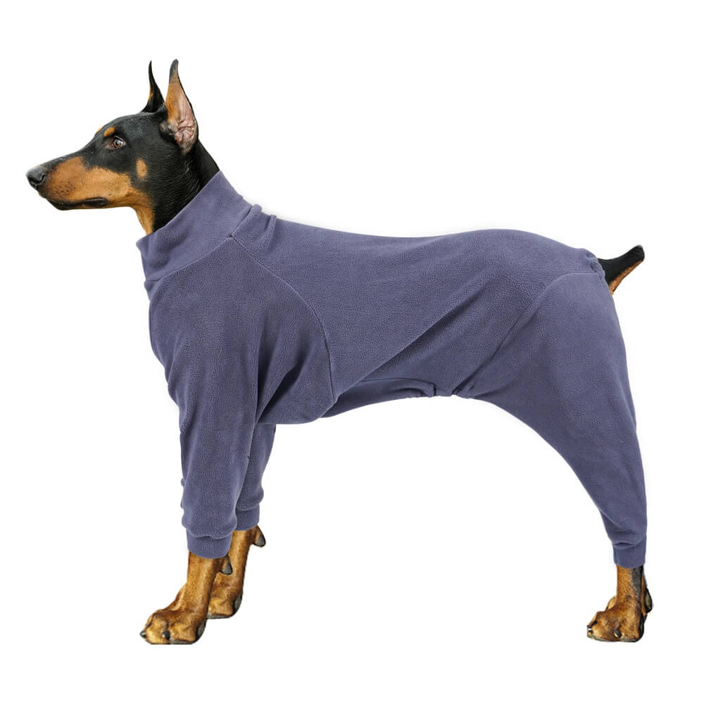 Pajamas per cani in pile accogliente - abbigliamento per il sonno perfetto per cani di grosso