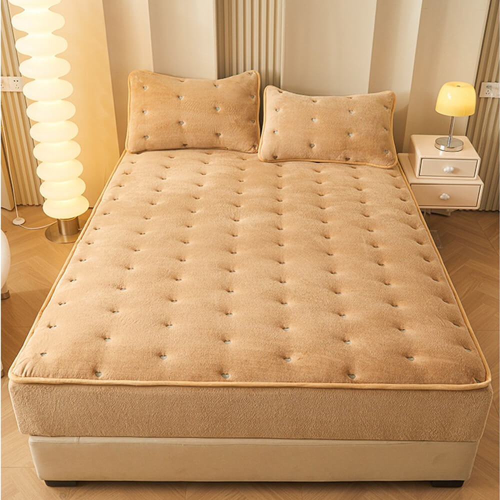 Coperchio materasso con telaio trapuntato calda morbido