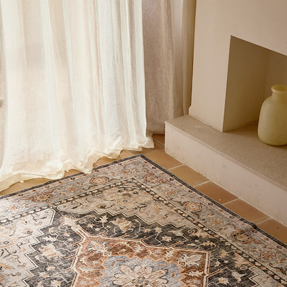 Nordic Etnic Persian Style Living Soggetto letto