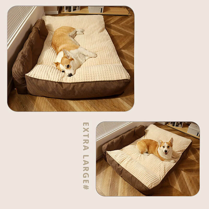 Todas las estaciones Bed de almohada para gatos y perros lavables en espesas