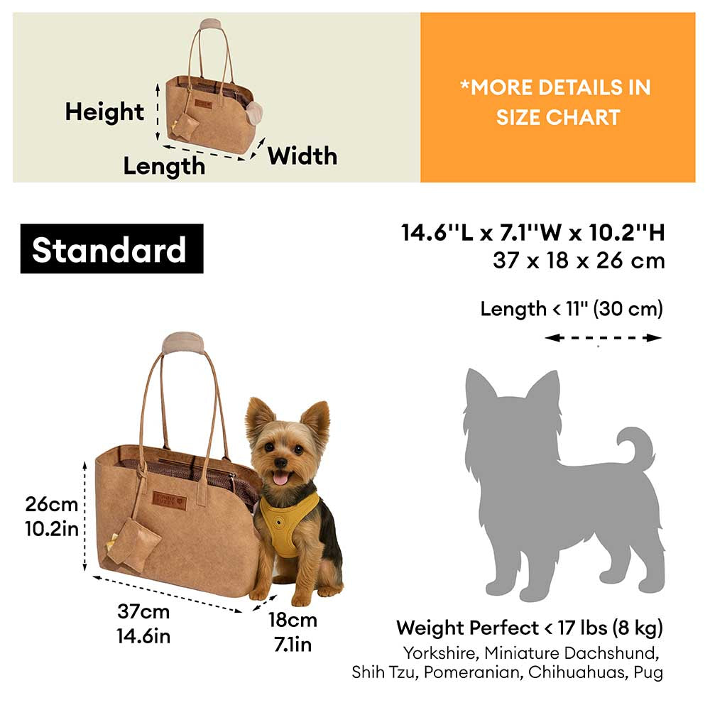 Vogue Eco -friendly DuPont Waterproof Pet Carrier - City Roamer