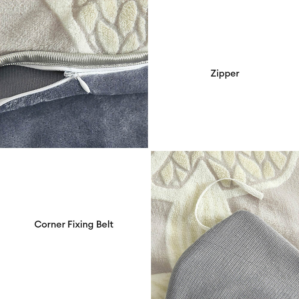 Elegante foglio del letto di velluto per latte mobile botanico