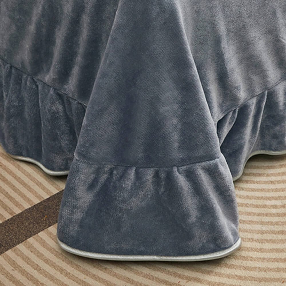 Elegante foglio del letto di velluto per latte mobile botanico