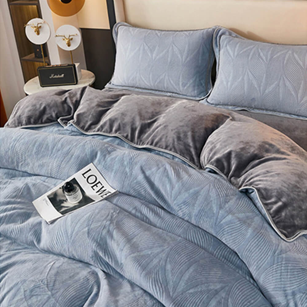 Elegante foglio del letto di velluto per latte mobile botanico