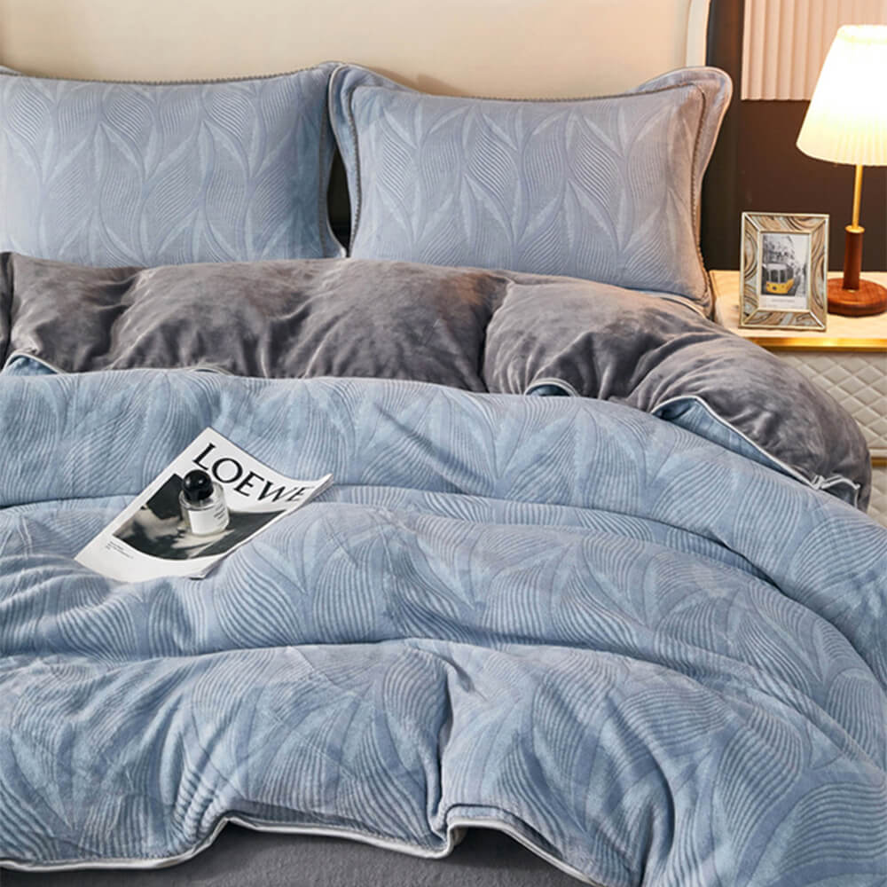 Elegante foglio del letto di velluto per latte mobile botanico