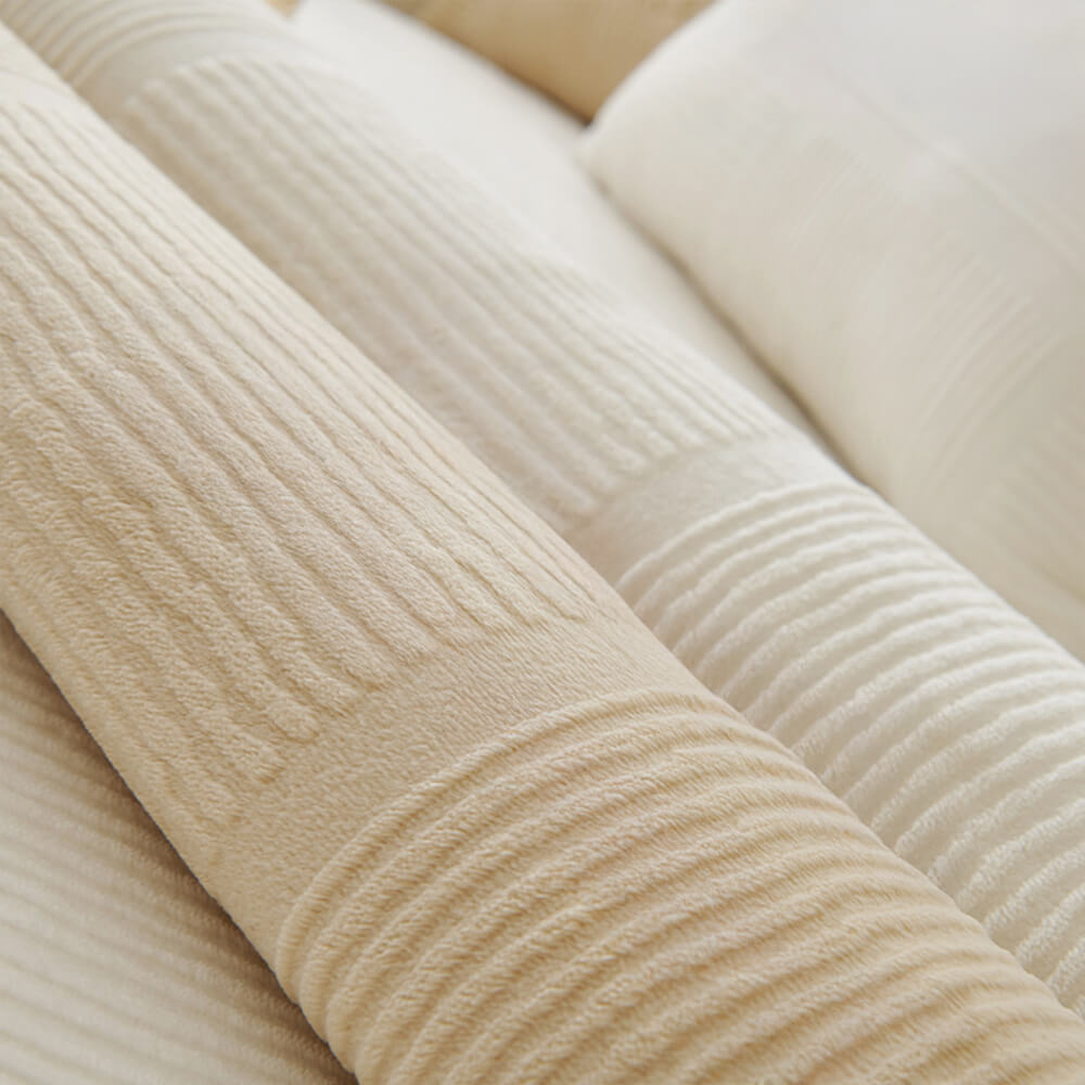 Coperchio classico di peluche quadrate a strisce