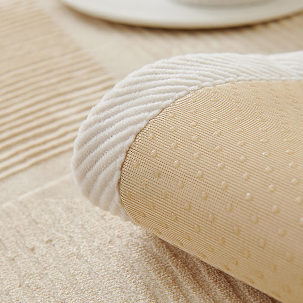 Coperchio classico di peluche quadrate a strisce