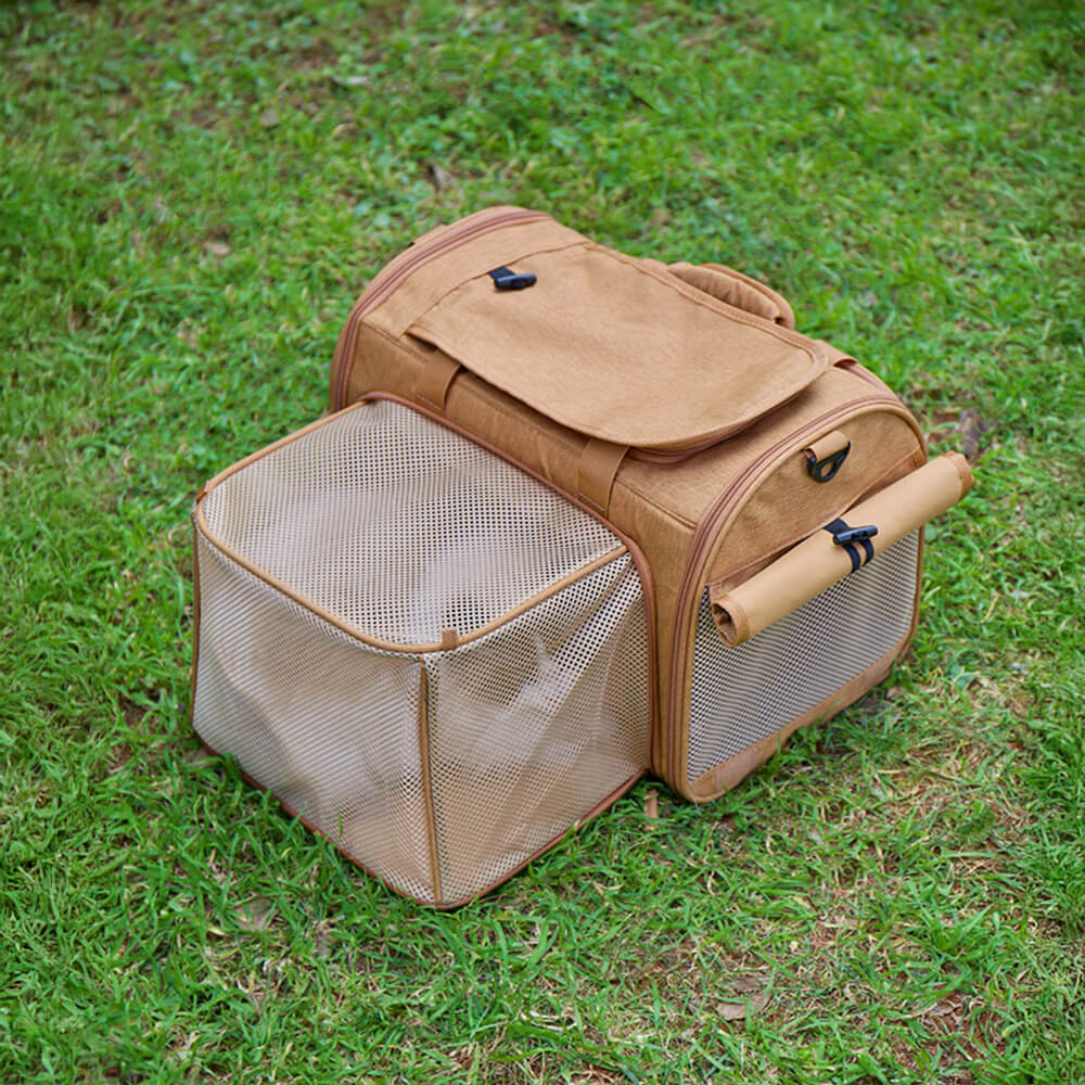 Bolsa de transporte de gatos de viaje de un solo hombro de hombro ampliable