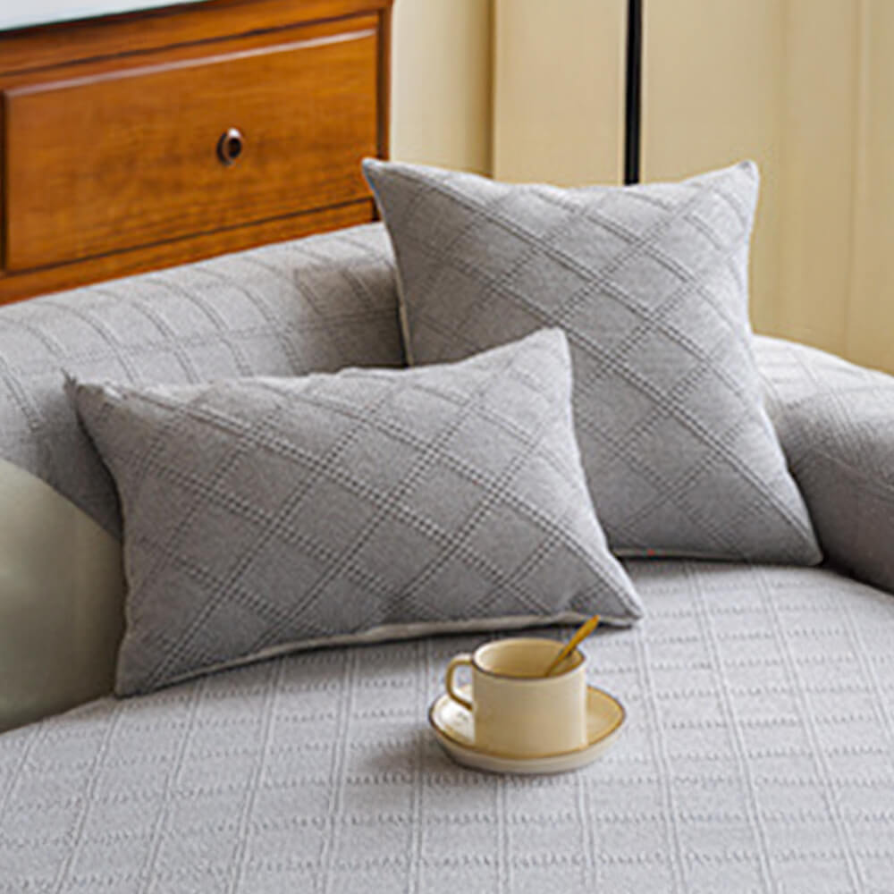 Coperchio di divano di cotone a doppia faccia a doppia faccia a doppio fattore di diamante.