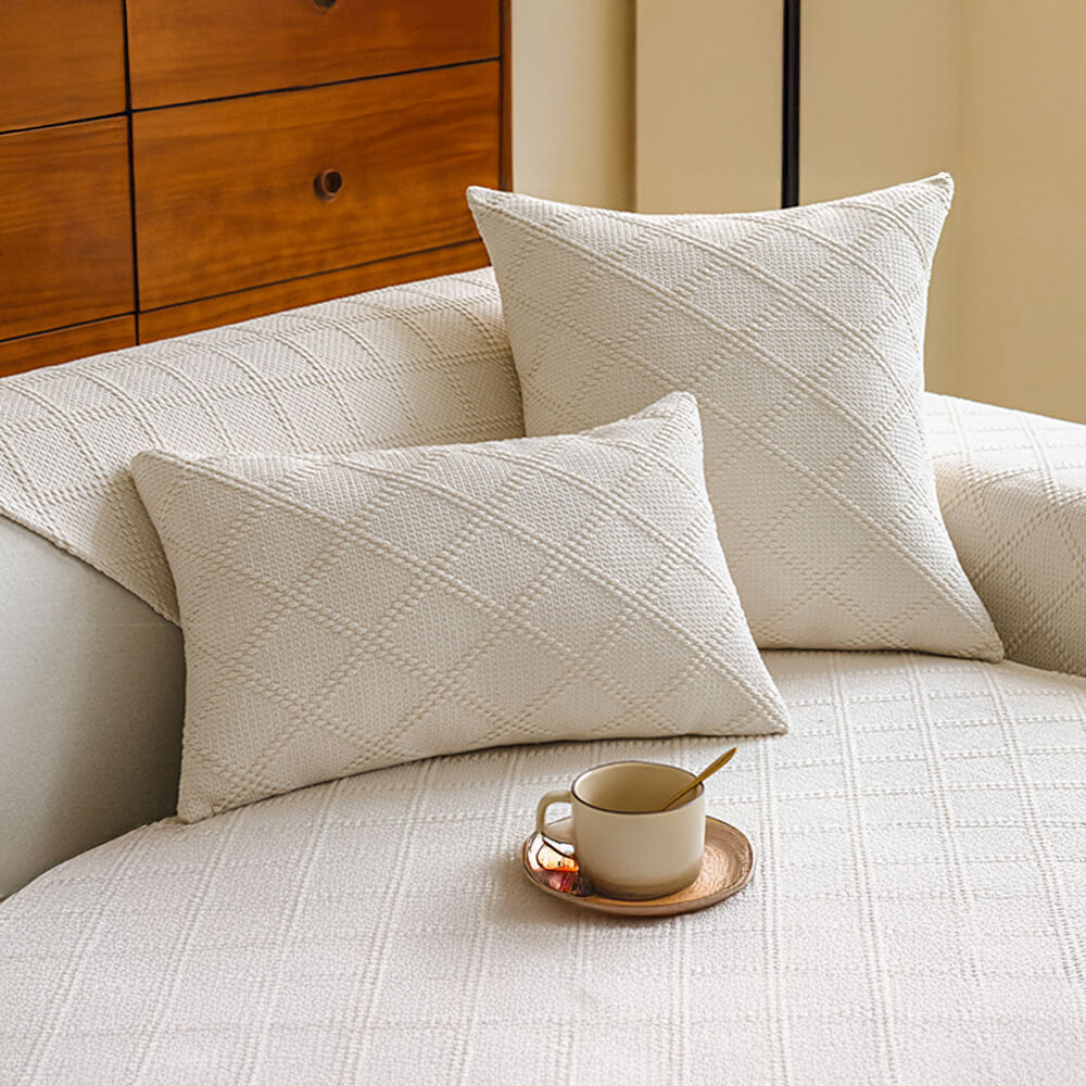 Coperchio di divano di cotone a doppia faccia a doppia faccia a doppio fattore di diamante.