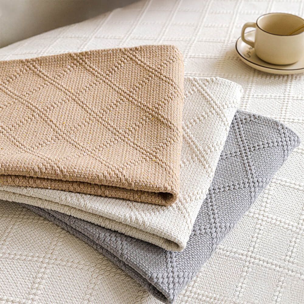 Coperchio di divano di cotone a doppia faccia a doppia faccia a doppio fattore di diamante.