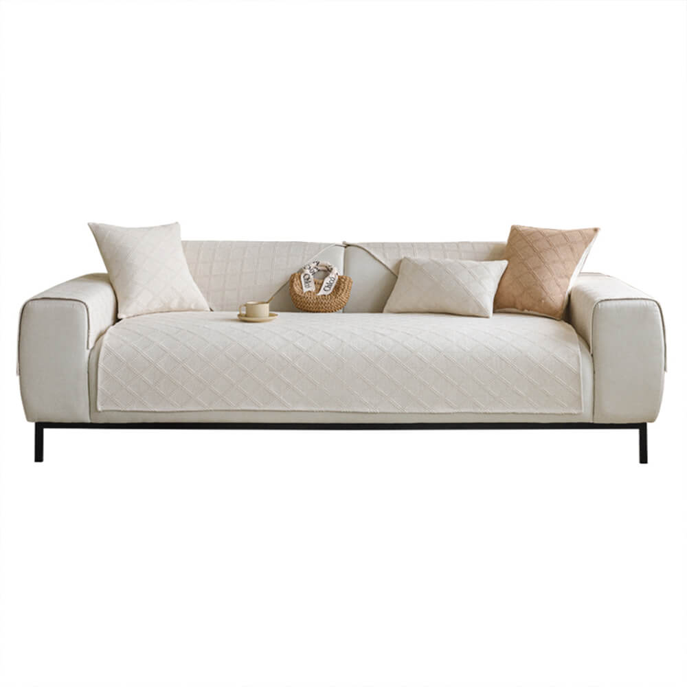 Coperchio di divano di cotone a doppia faccia a doppia faccia a doppio fattore di diamante.