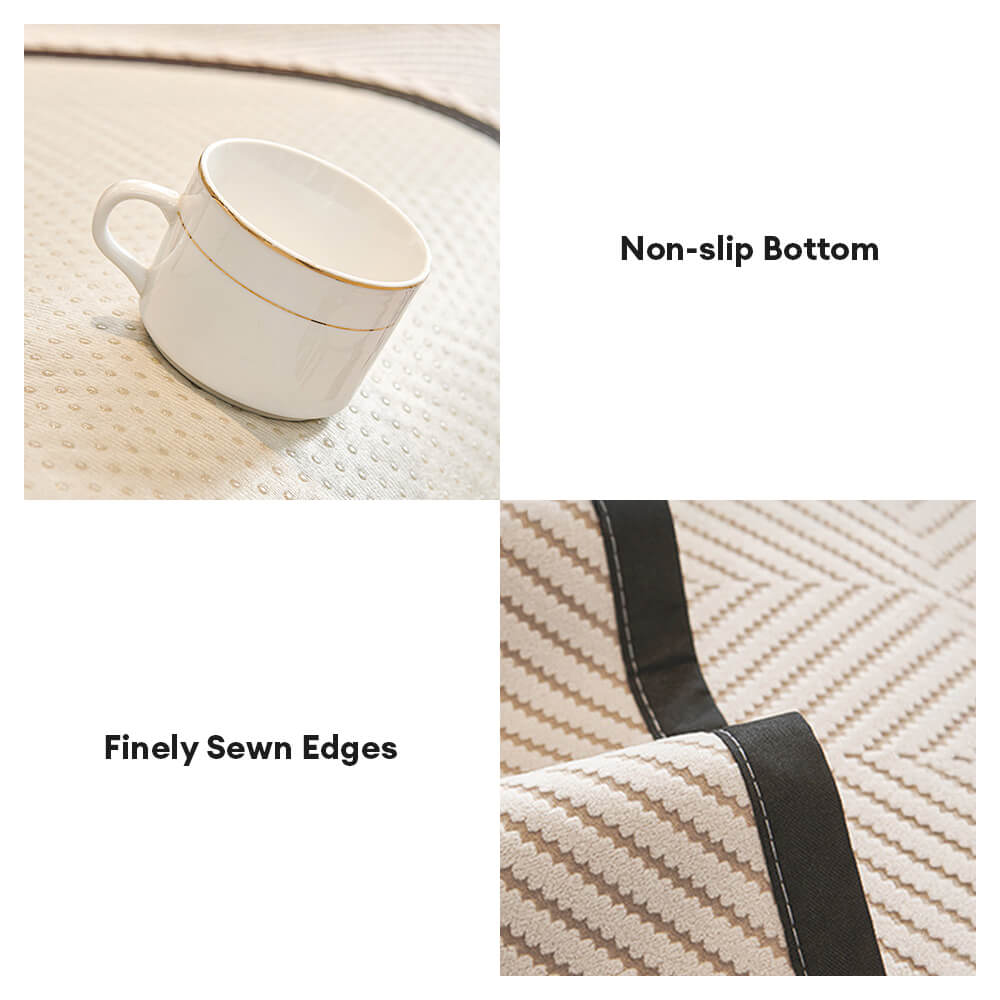 Coperchio di divano a vello a base di aringa a due toni.