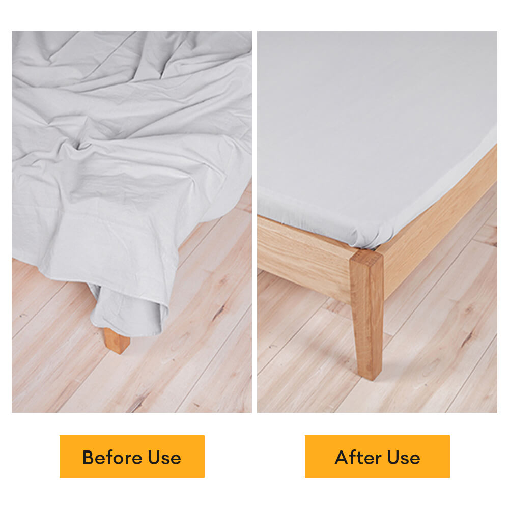 Correas de sábana elástica sin deslizamiento ajustable con clips de metal