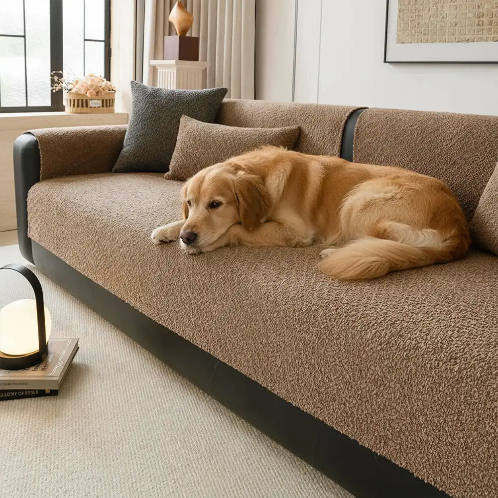 All-Season Breathable Chenille Scratch-Resistant Sofa Protection Couch Cover