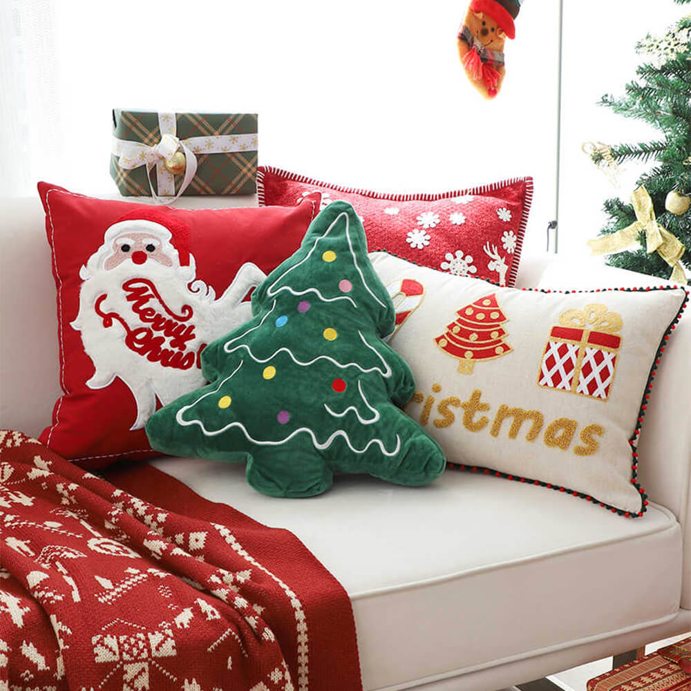 Feliz Navidad Vacaciones Decorativas Decorativas Lumbar Home Sofá Sofá