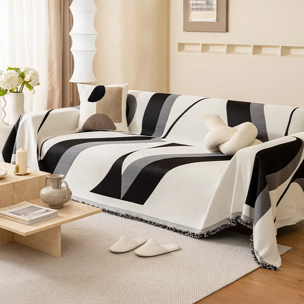 Modern Art Chenille All-Season Universal Fit Multifunctional Couch Cover