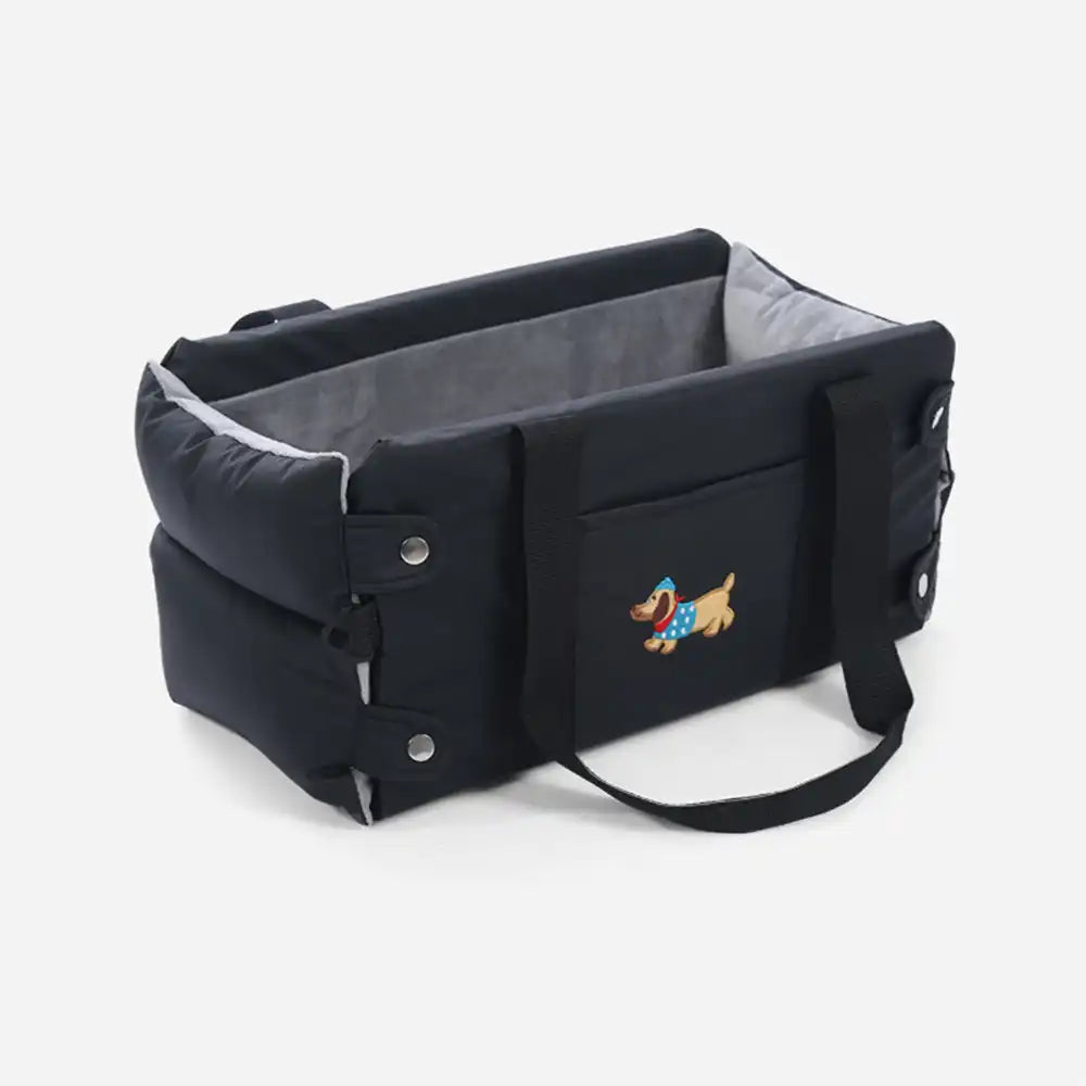 Asiento de auto para mascotas de la consola de mascotas de cuero de forma portátil Faux