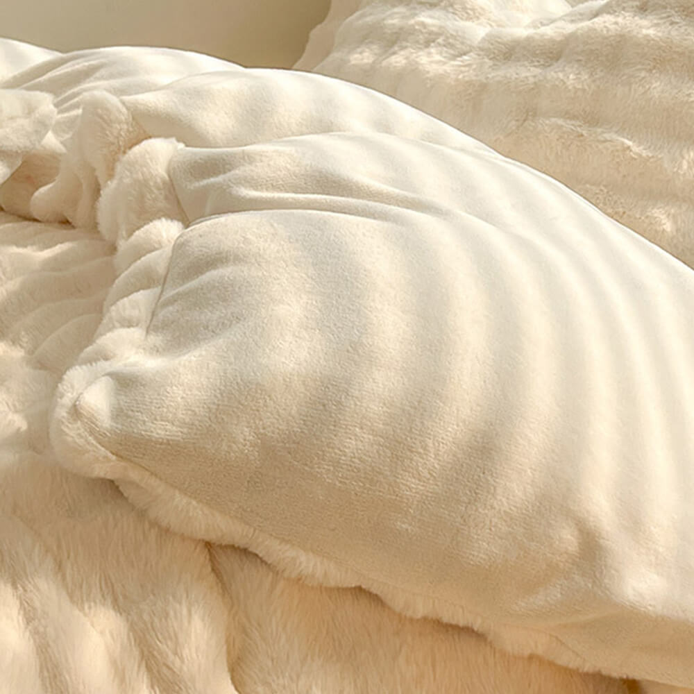 Foglio di pelliccia di coniglio finto addensato comfort