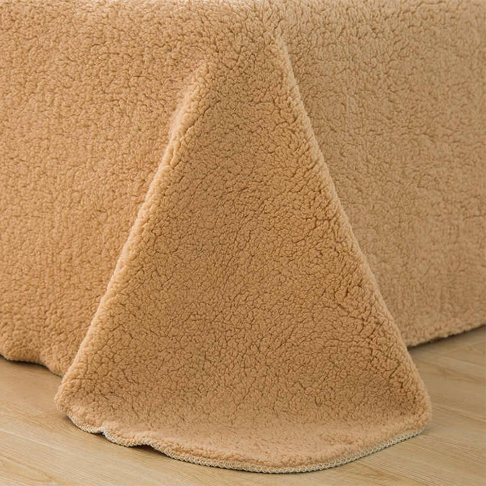 Set da letto di pile caloroso a due toni reversibile a due toni