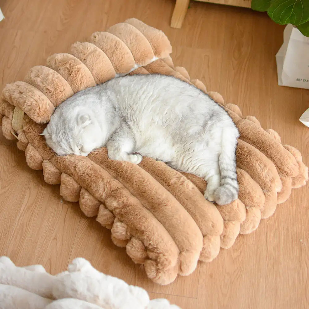 Softness Faux Rabbit Fur Warming Pillow Dog Bed - Cozy Cloud