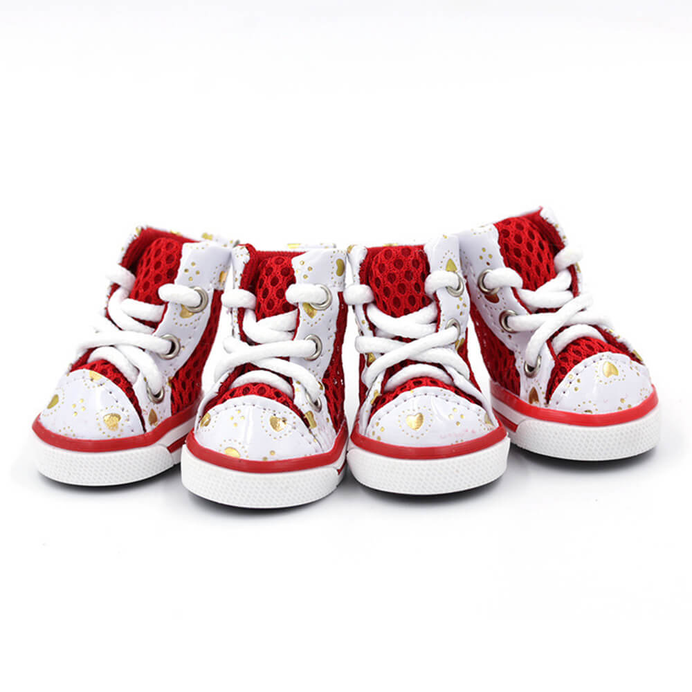 Zapatillas deportivas de perros de malla de malla transpirable de moda.