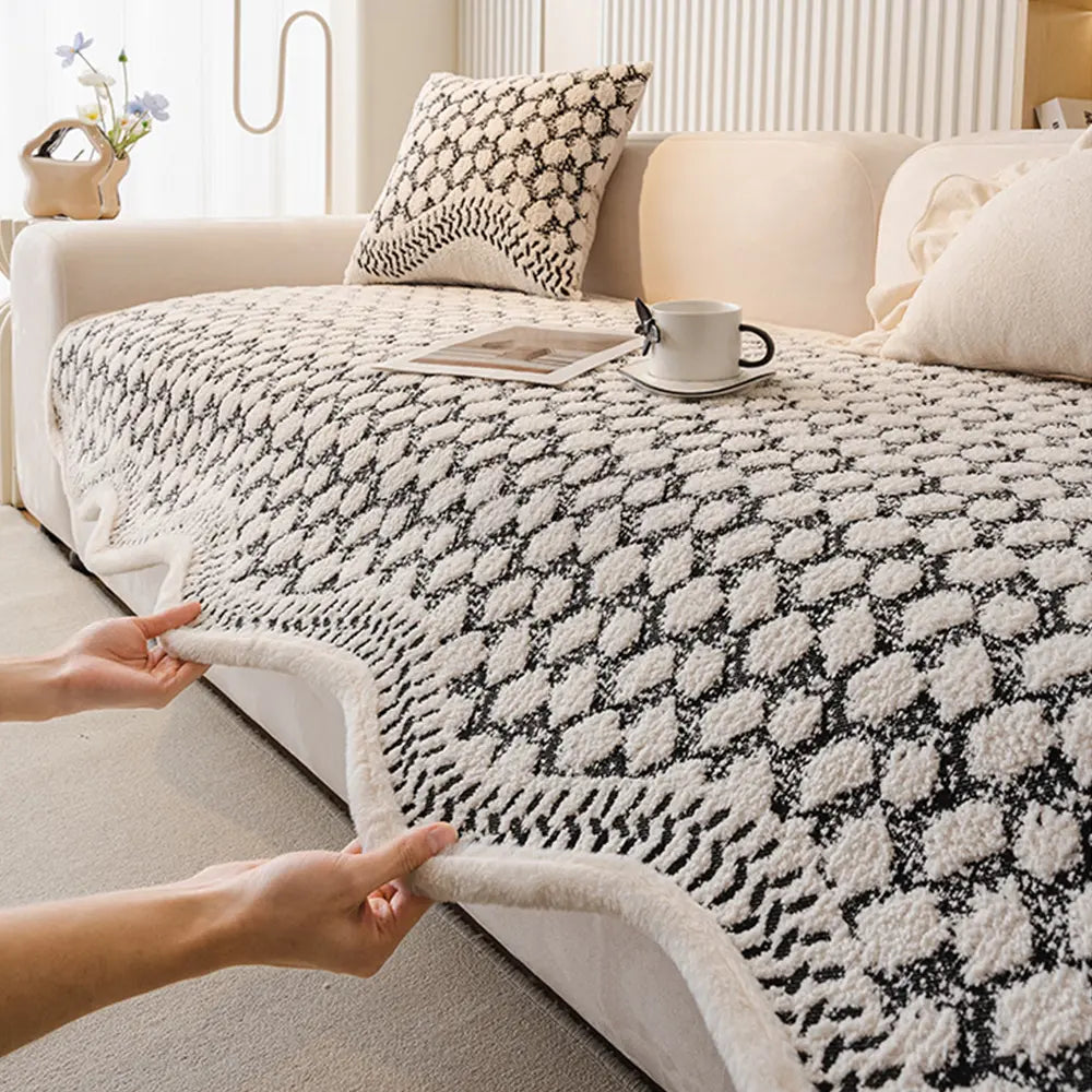 Vintage clásico chenille scratch sofá cubierta protectora de sofá protectora