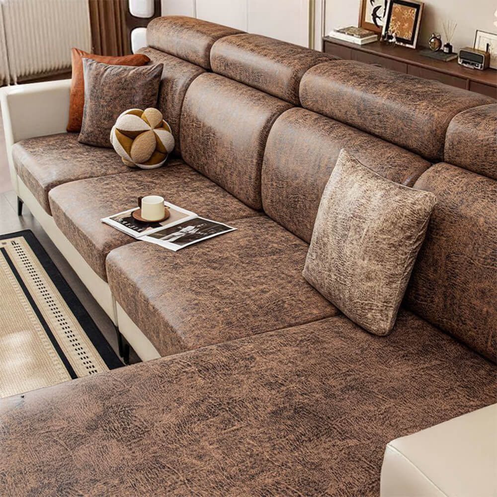 Vintage Water-repellent Silky Polyester Stretch Magic Couch Cover