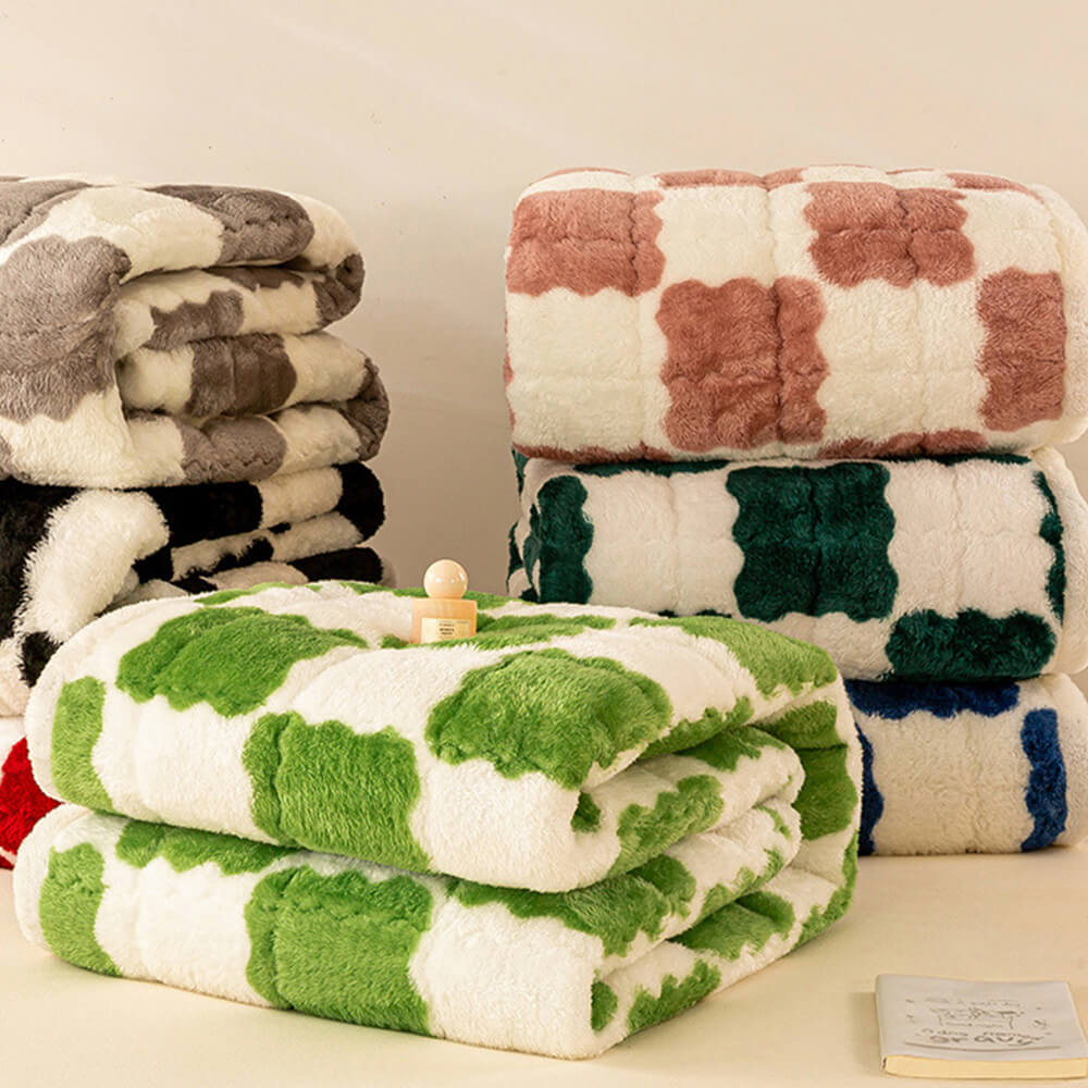 Topper de plataforma de felpa y funda de almohada