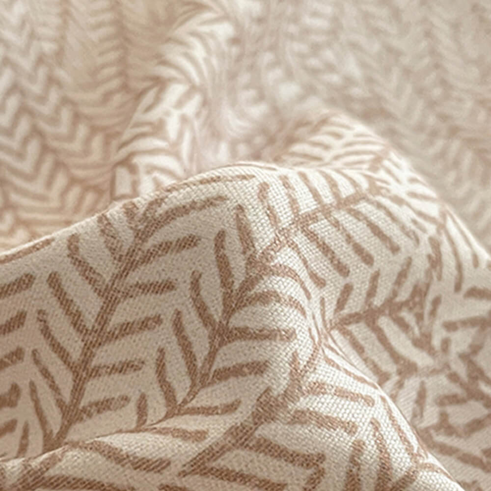 Classic Leaf Style Pure Cotton Sanded Bedding