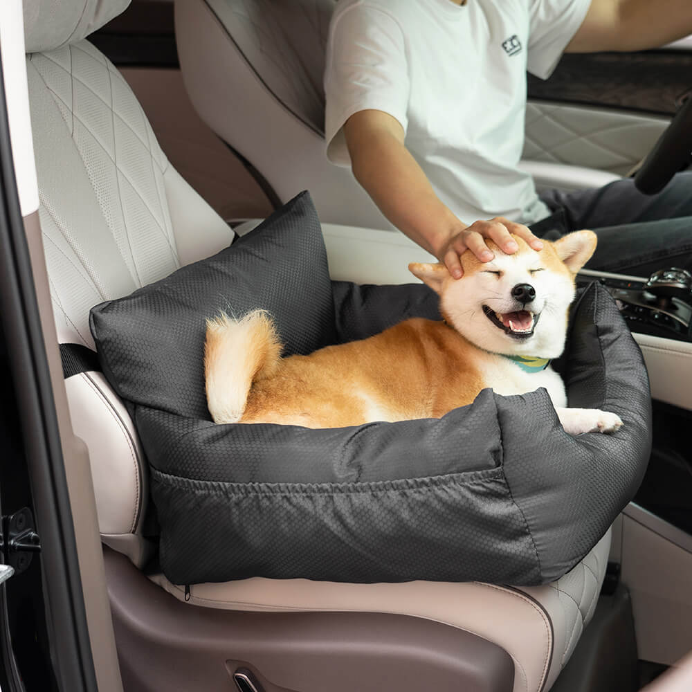 Waterproof Travel Bolster Dog Car Seat Bed - FUNNYFUZZY