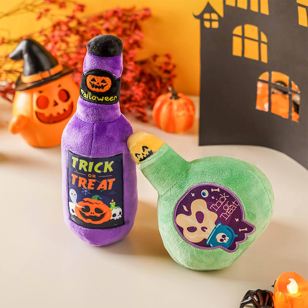 Halloween Fun Medicine Bottle Toy Dog para perros