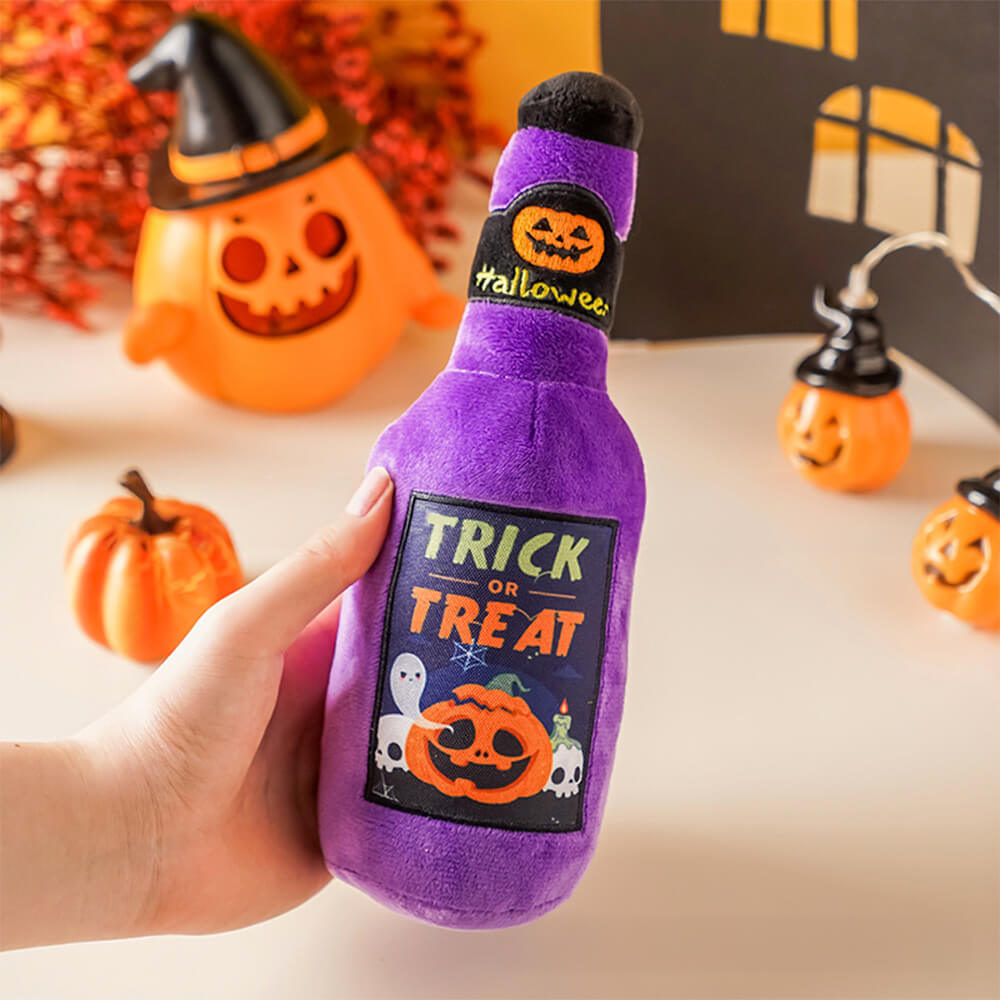 Halloween Fun Medicine Bottle Toy Dog para perros