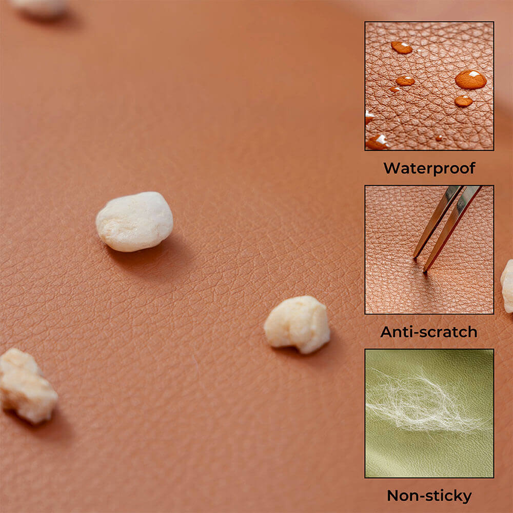 Grand lit rehausseur de siège d'auto pour chien en simili cuir de luxe - Urban Voyager