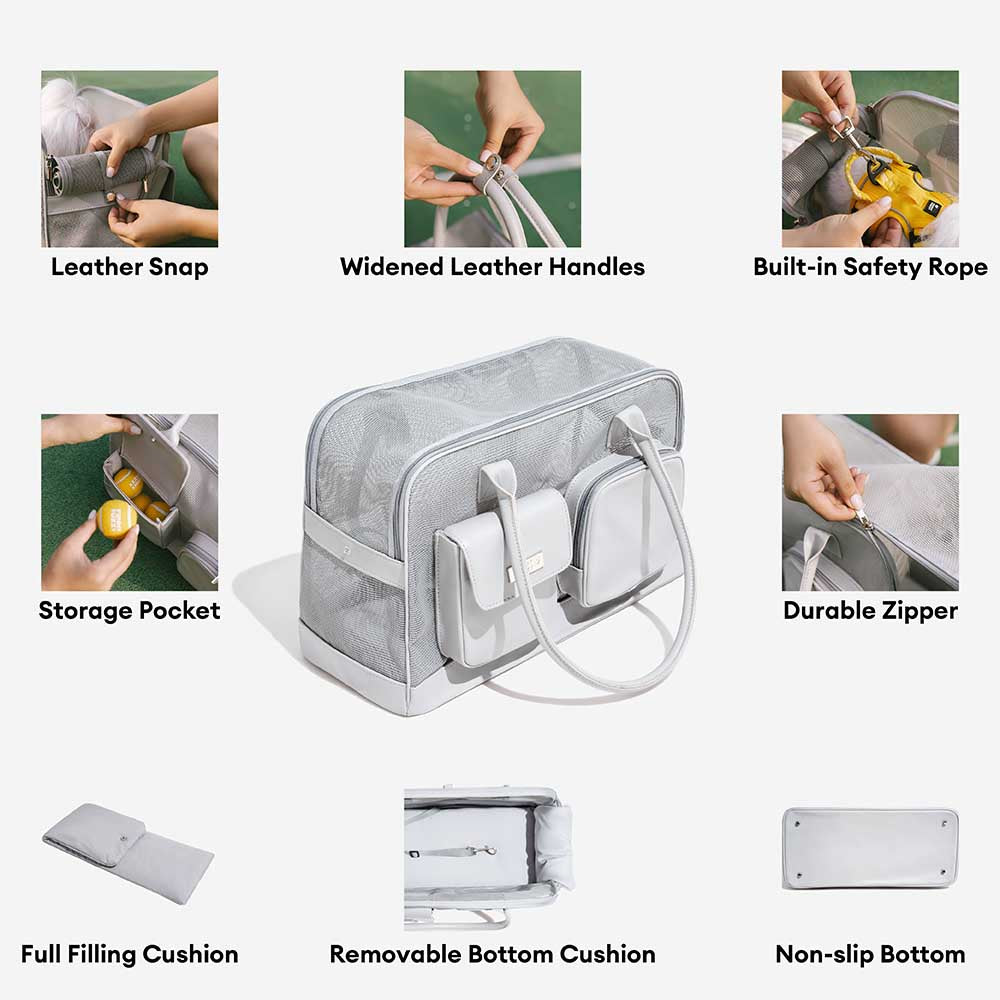 Lightweight Breathable Mesh Safe Pet Carrier - Urban Ease