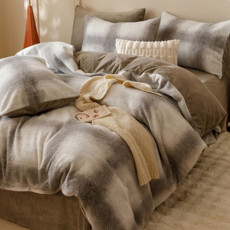 Luxuriöses, ultraweiches, elegantes Komfort-Bettlaken-Set aus Kaschmirimitat