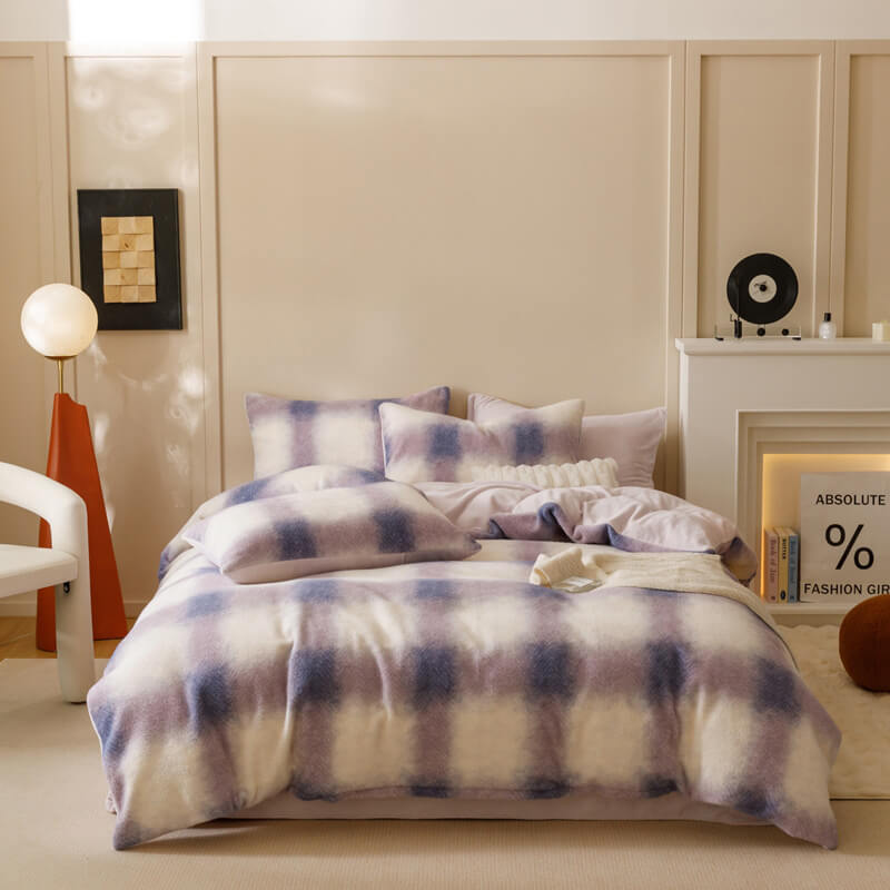 Luxuriöses, ultraweiches, elegantes Komfort-Bettlaken-Set aus Kaschmirimitat