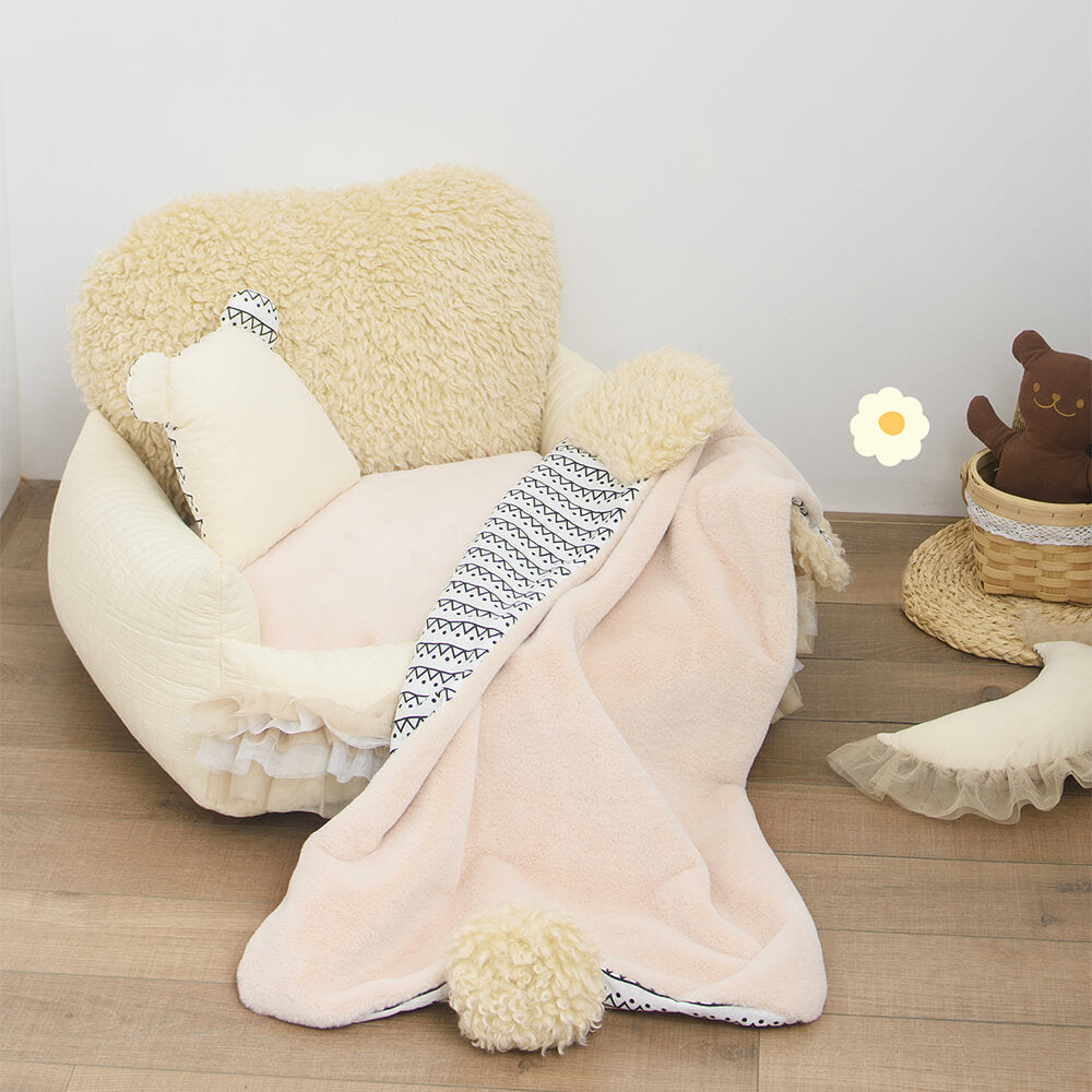 Lit pour chien ultra-chaud en fausse laine d'agneau Nordic Soft