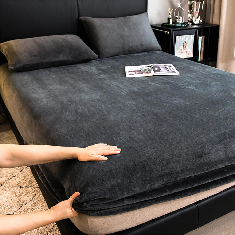 Coperchio materasso con tela di velluto a velluto di latte